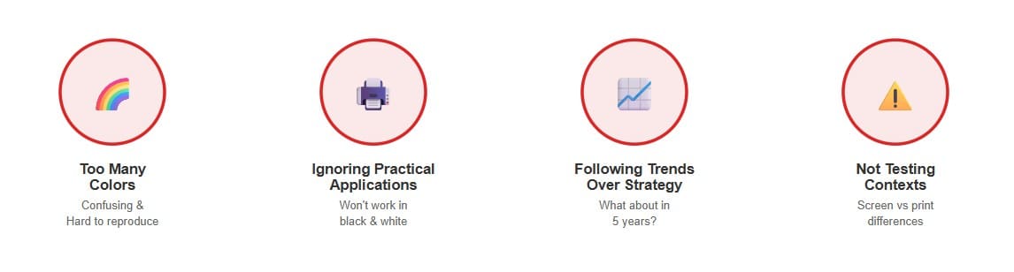 Common Logo Color Mistakes to Avoid Common Logo Color Mistakes to Avoid