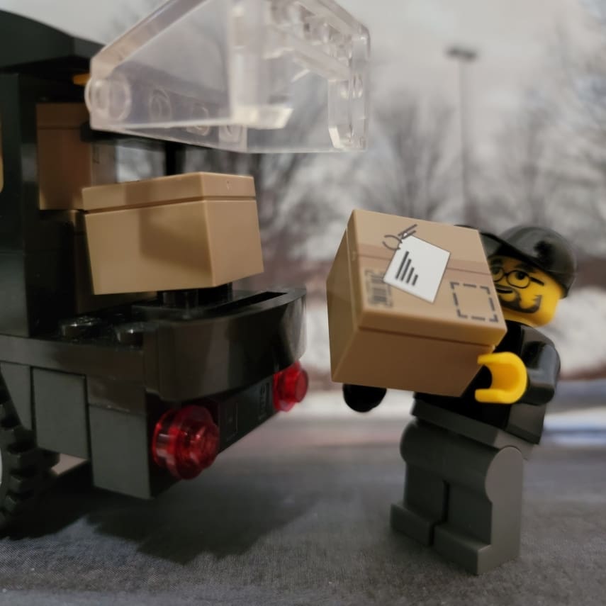 Lego mark with boxes Lego mark with boxes