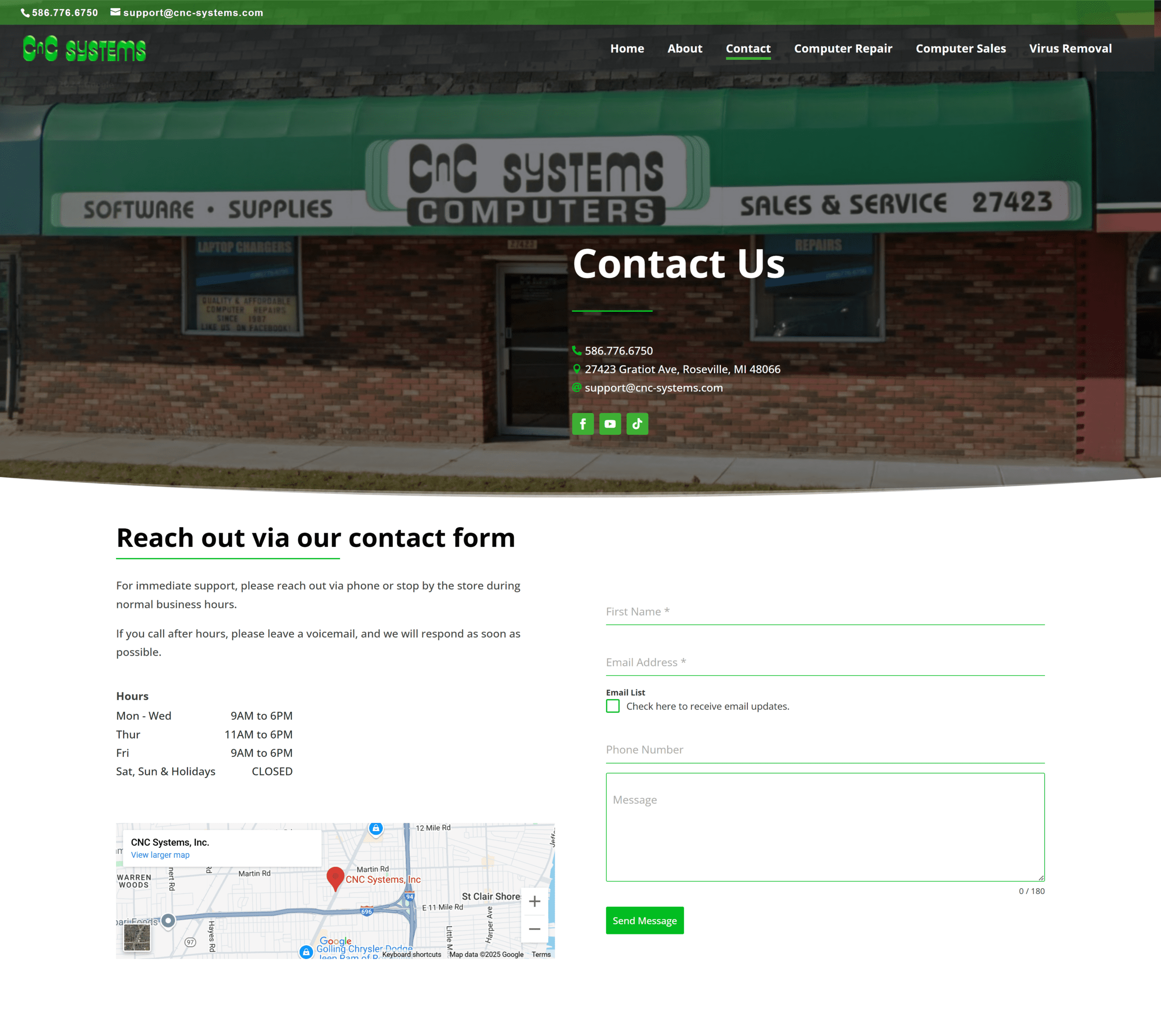 CNC Systems Contact New