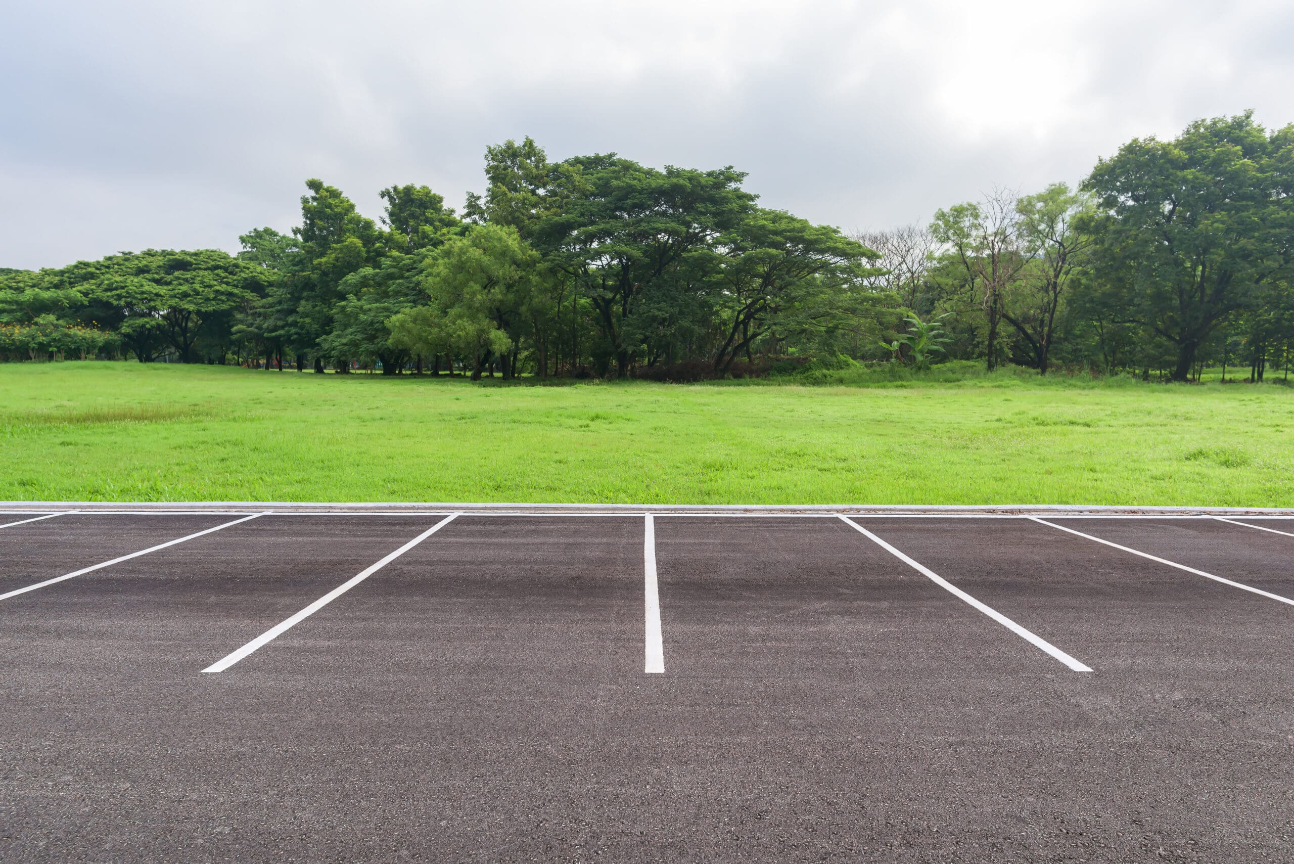 Parking lot in public areas